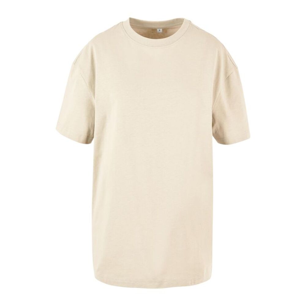 Build Your Brand Womens/Ladies Boyfriend Oversized T-Shirt / White Sand